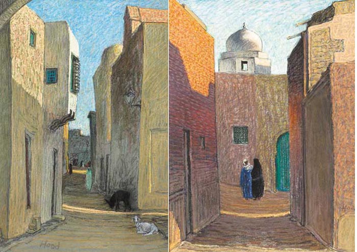 MEDINA, KAIROUAN, NORTHERN TUNISIA (A PAIR) by Jeremiah Hoad (1924-1999) at Whyte's Auctions