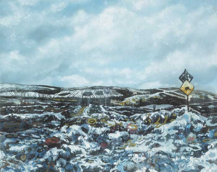 FIRST FALL OF THE YEAR, SALLYGAP, COUNTY WICKLOW, 2003-5 by David G. King (b.1972) at Whyte's Auctions