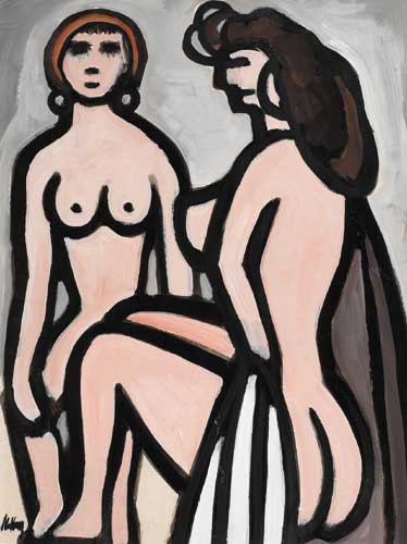 TWO NUDES by Markey Robinson (1918-1999) (1918-1999) at Whyte's Auctions