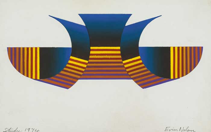 STUDY FOR SPLIT RECTANGLE, UCD, 1974 by Evin Nolan (b.1930) at Whyte's Auctions
