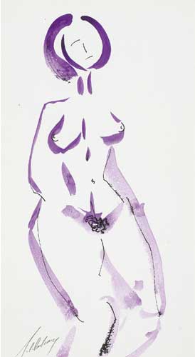 WOMAN UNDRESSED IN THE CATACOMBS by J. P. Donleavy (1926 - 2017) (1926 - 2017) at Whyte's Auctions