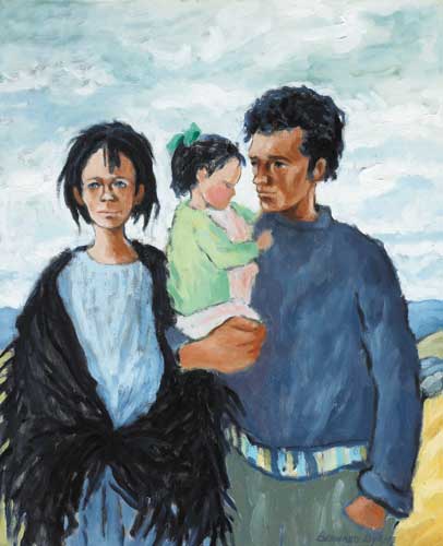 TRAVELLING FAMILY by Bernard Byrne sold for �1,900 at Whyte's Auctions