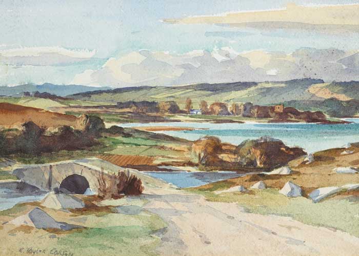 LACKAGH BRIDGE, COUNTY DONEGAL by Robert Taylor Carson HRUA (1919-2008) at Whyte's Auctions