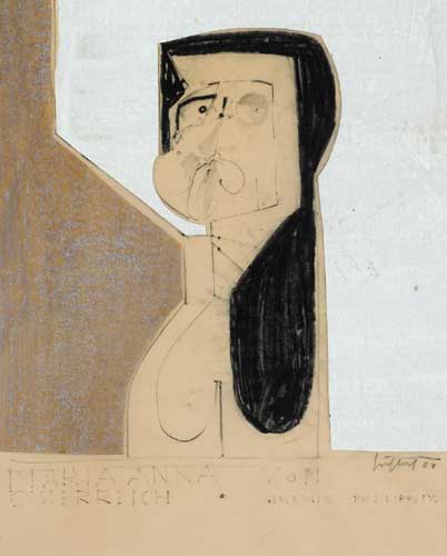 MARIA ANNA VON OSTERREICH, 1968 by Fritz Frohlich (Austrian, 1910-2001) at Whyte's Auctions