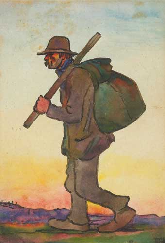 DUBLIN TYPES - THE BIRDCATCHER by Michael Healy (1873-1941) at Whyte's Auctions