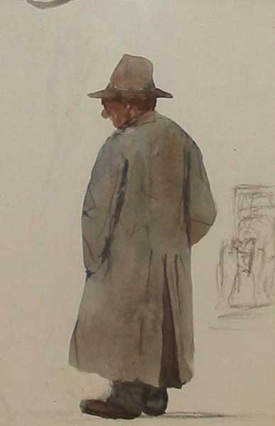 OLD MAN BROWSING (DUBLINERS SERIES) by Michael Healy (1873-1941) (1873-1941) at Whyte's Auctions