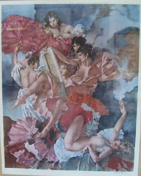 A QUESTION OF ATTRIBUTION, 1963 by Sir William Russell Flint PRWS RA RE RSW (1880-1969) at Whyte's Auctions
