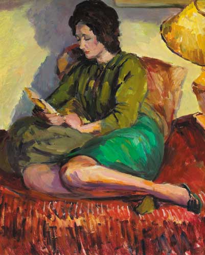 PORTRAIT OF LINDY GUINNESS, c.1965 by Duncan Grant (1885-1978) (1885-1978) at Whyte's Auctions