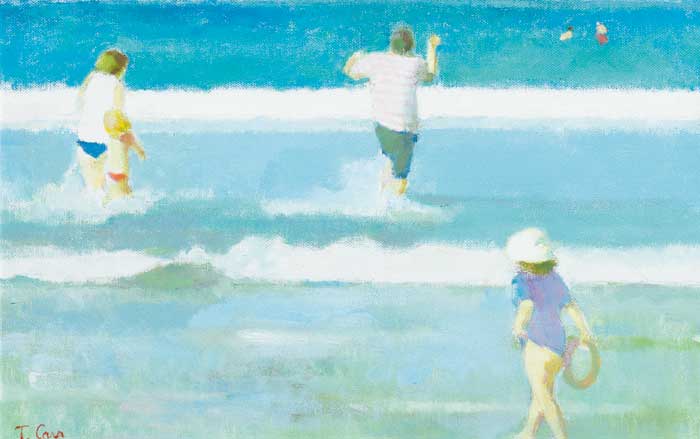 A DAY AT THE SEASIDE by Tom Carr sold for �2,900 at Whyte's Auctions