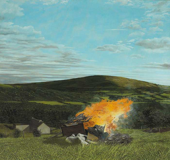 A FIRE IN THE LAND (BLAZE), 1981 by Martin Gale RHA (b.1949) RHA (b.1949) at Whyte's Auctions