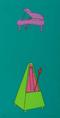 PIANO AND METRONOME, 1997 by Michael Craig-Martin (b.1941) at Whyte's Auctions