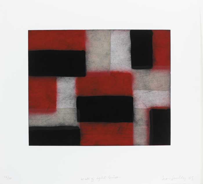 WALL OF LIGHT CRIMSON, 2005 by Seán Scully sold for €8,700 at Whyte's Auctions