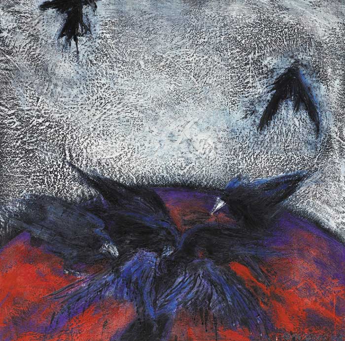 PARLIAMENT OF CROWS, 2008 by Helen Comerford (b.1945) at Whyte's Auctions