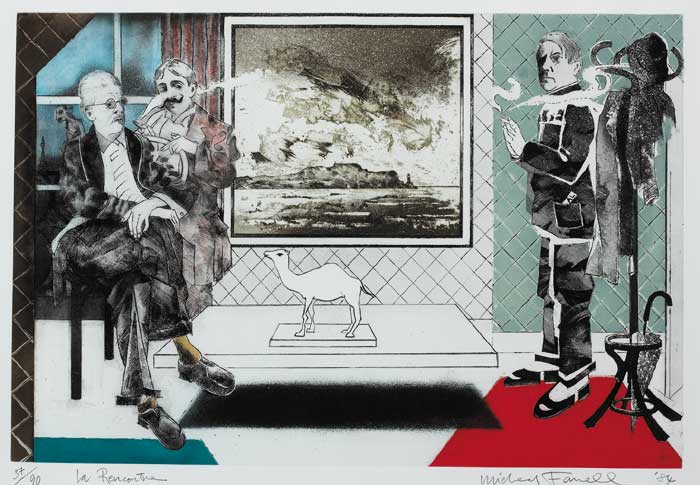 LA RECONTRE, 1984 by Micheal Farrell (1940-2000) at Whyte's Auctions