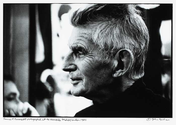 SAMUEL BECKETT PHOTOGRAPHED AT THE RIVERSIDE STUDIOS, LONDON, 1984 by John Minihan (b.1946) at Whyte's Auctions