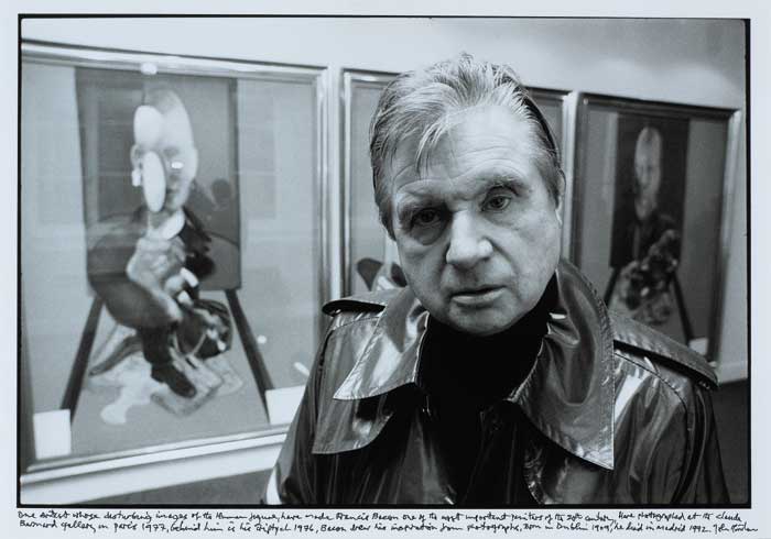 FRANCIS BACON AT THE CLAUDE BERNARD GALLERY, PARIS, 1977 by John Minihan (b.1946) at Whyte's Auctions