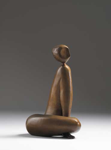 LEG FIGURE SEATED, 1977 by Frederick Edward McWilliam RA HRUA (1909-1992) at Whyte's Auctions