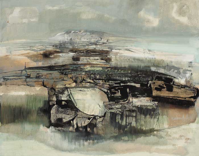 NEARING DUN AENGUS, INISHMOR by George Campbell RHA (1917-1979) RHA (1917-1979) at Whyte's Auctions