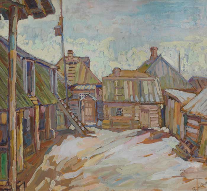 FARMYARD IN SNOW, 1916 by Paul Nietsche (1885-1950) at Whyte's Auctions