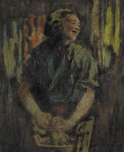 THE JOLLY WASHER-WOMAN by William Conor OBE RHA RUA ROI (1881-1968) OBE RHA RUA ROI (1881-1968) at Whyte's Auctions