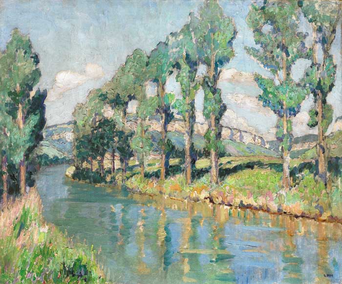POPLARS IN THE JURA VALLEY by Letitia Marion Hamilton sold for �12,500 at Whyte's Auctions