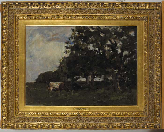 STUDY - COWS IN A FIELD by Nathaniel Hone RHA (1831-1917) RHA (1831-1917) at Whyte's Auctions