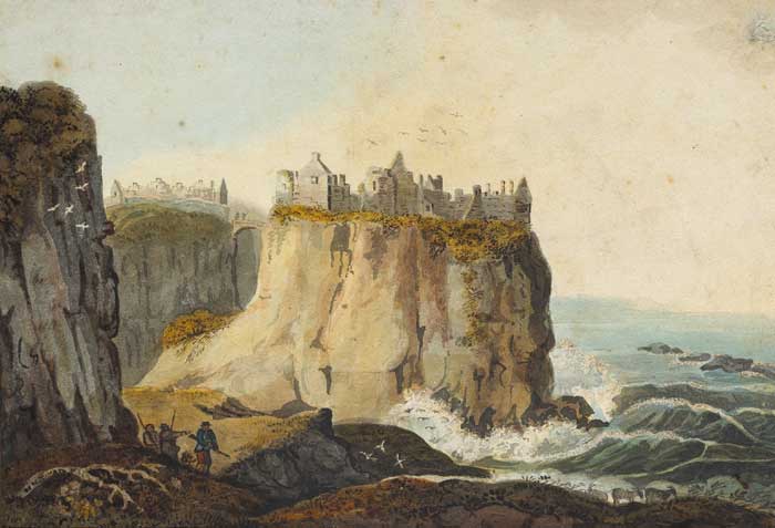 DUNLUCE CASTLE, COUNTY ANTRIM by William Bourke Kirwan (c.1814-c.1852) (c.1814-c.1852) at Whyte's Auctions