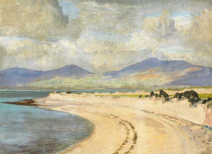 THE DINGLE PENINSULA FROM ROSSBEIGH, COUNTY KERRY by Edward Louis Lawrenson (1868-1940) at Whyte's Auctions