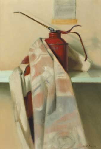 RED OIL CAN, 2005 by James English RHA (b.1946) at Whyte's Auctions