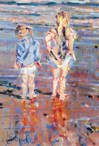 EVENING LIGHT ON WET SAND by Arthur K. Maderson (b.1942) (b.1942) at Whyte's Auctions