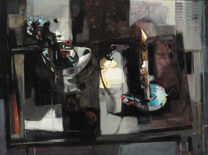 STILL LIFE WITH CANDLE, 1960 by George Campbell RHA (1917-1979) at Whyte's Auctions