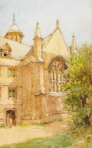 WADHAM COLLEGE, OXFORD, 1916 by William Bingham McGuinness RHA (1849-1928) at Whyte's Auctions
