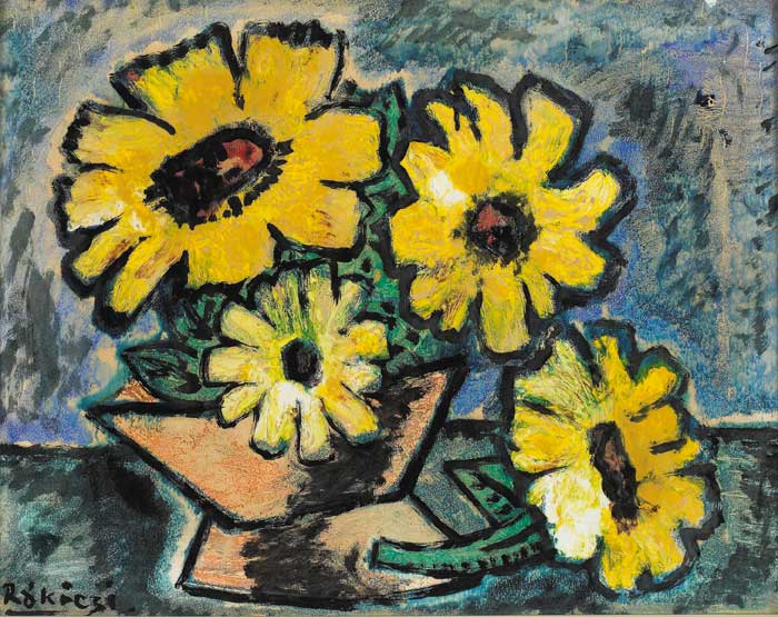 YELLOW FLOWERS by Basil Ivan R�k�czi (1908-1979) at Whyte's Auctions