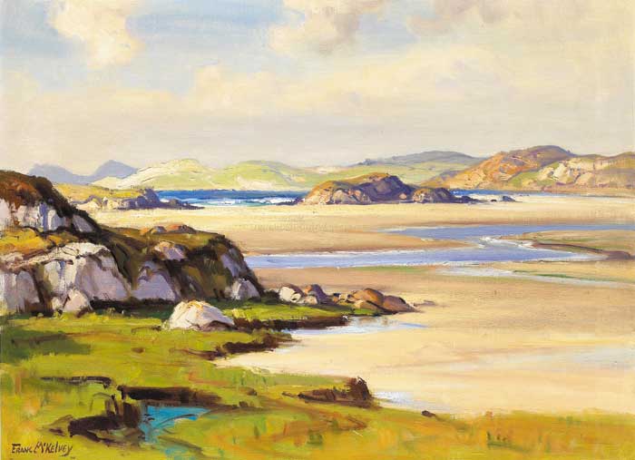 BEACH AT ANAGRY, COUNTY DONEGAL by Frank McKelvey RHA RUA (1895-1974) at Whyte's Auctions