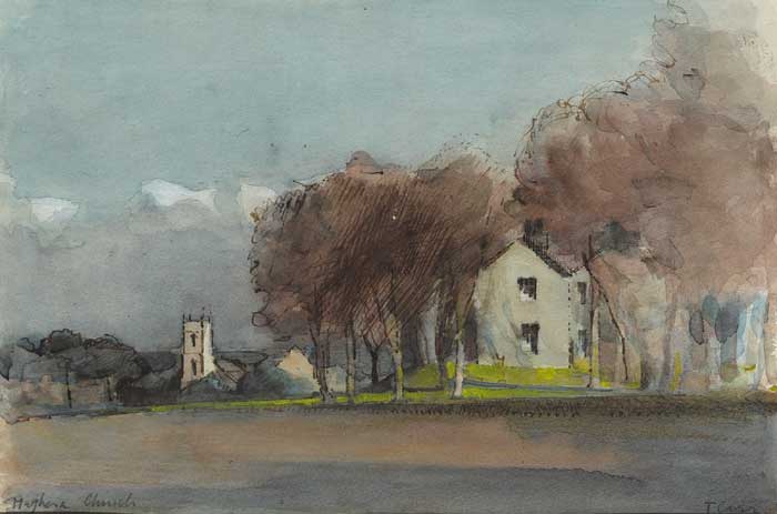 MAGHERA CHURCH, COUNTY DOWN by Tom Carr HRHA HRUA ARWS (1909-1999) at Whyte's Auctions
