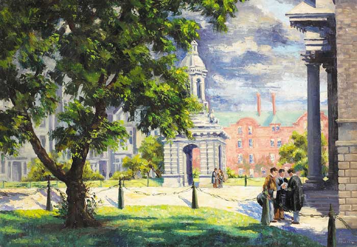 TRINITY COLLEGE DUBLIN by Fergus O'Ryan sold for �4,200 at Whyte's Auctions