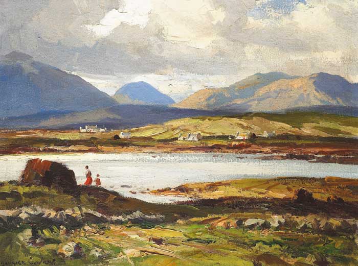 SUNLIGHT AND SHADOW, ROUNDSTONE, COUNTY GALWAY by Maurice Canning Wilks RUA ARHA (1910-1984) at Whyte's Auctions