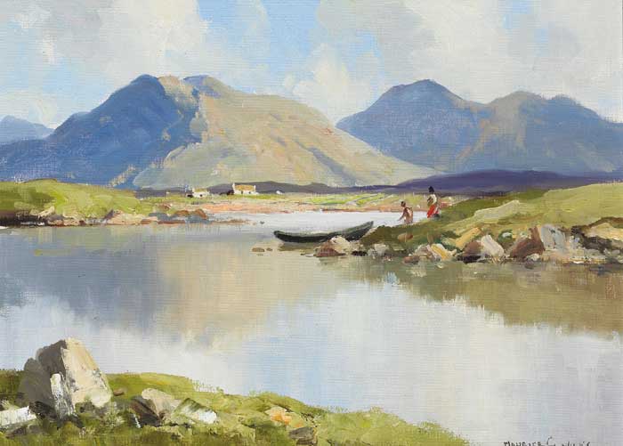 REFLECTIONS, CONNEMARA (BEN LETTERY FROM ROUNDSTONE) by Maurice Canning Wilks RUA ARHA (1910-1984) at Whyte's Auctions