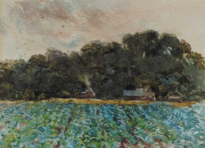 THE CABBAGE FIELD, 1922 by John A. Lewis (English, fl.1921-40) at Whyte's Auctions