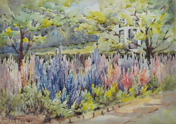 LUPIN GARDEN by Eva Porter sold for �120 at Whyte's Auctions