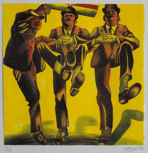 THE ORANGEMEN, 1986 by Anthony Davis (b.1947) at Whyte's Auctions