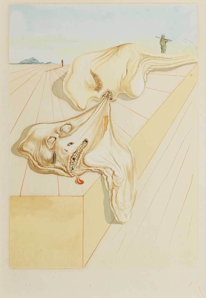 SURREALIST COMPOSITION NO. 40 by Salvador Dalí sold for €320 at Whyte's Auctions