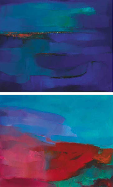 WESTERN SEASCAPE, I AND II, 2001 (A PAIR) by Paddy Lennon (b.1955) at Whyte's Auctions