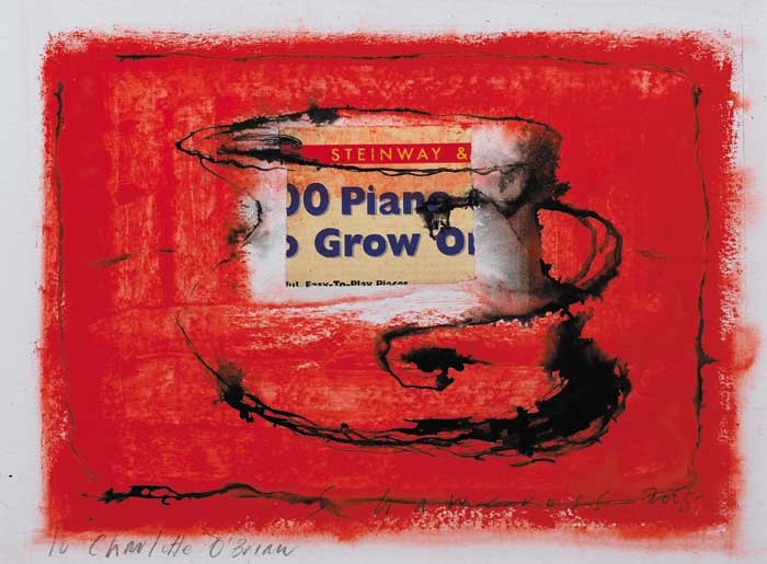 JUG WITH STEINWAY PIANO COLLAGE, 2005 by Neil Shawcross RHA RUA (b.1940) at Whyte's Auctions