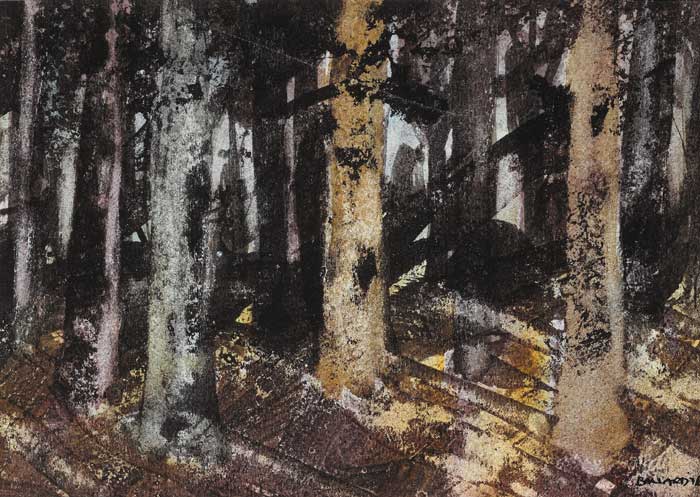 DARK BEECH TREES, 1976 by Brian Ballard RUA (b.1943) at Whyte's Auctions