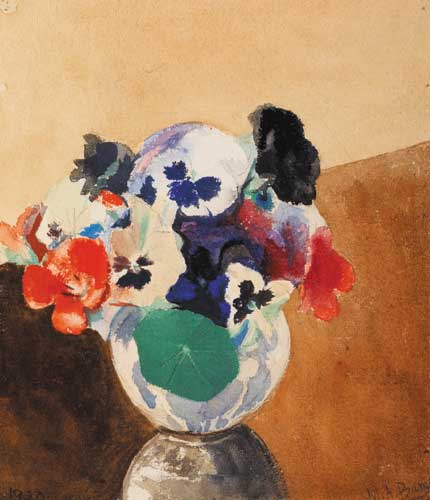 NASTURTIUMS AND PANSIES, 1930 by Moyra Barry sold for �500 at Whyte's Auctions