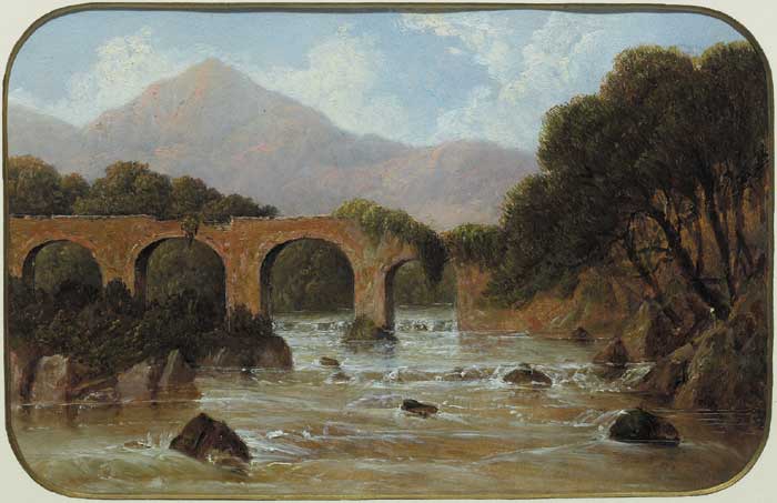 CROMWELL'S BRIDGE, GLENGARIFF, COUNTY CORK by John Faulkner RHA (1835-1894) at Whyte's Auctions