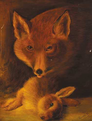 FOX AND HARE, 1903 by Jessie North (19th/20th century) at Whyte's Auctions