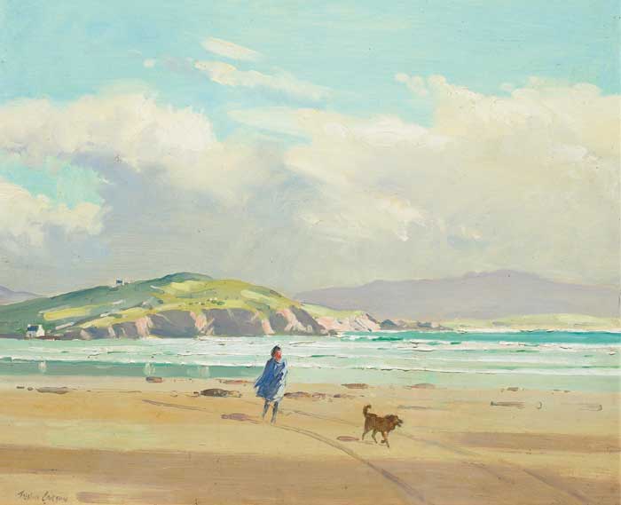 STORMY DAY, DOWNINGS, COUNTY DONEGAL, 1980 by Robert Taylor Carson sold for �3,000 at Whyte's Auctions