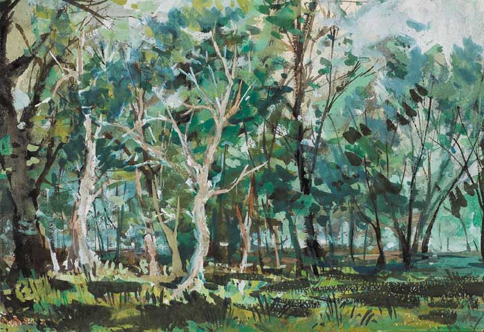 TREES, ARMAGH by Kenneth Webb RWA FRSA RUA (b.1927) at Whyte's Auctions